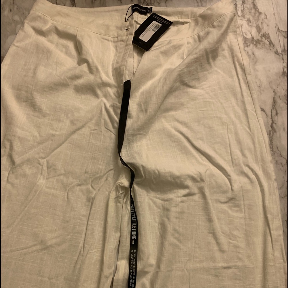Woman’s plus size linen wide leg pants BRAND NEW